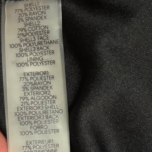 Karl Lagerfeld Paris Black Short-Sleeve Dress W/ Faux Leather Trim Size 8 - Picture 9 of 9